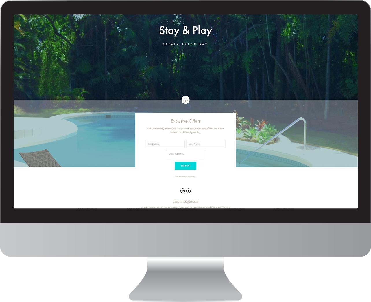 Satara Byron Bay website design