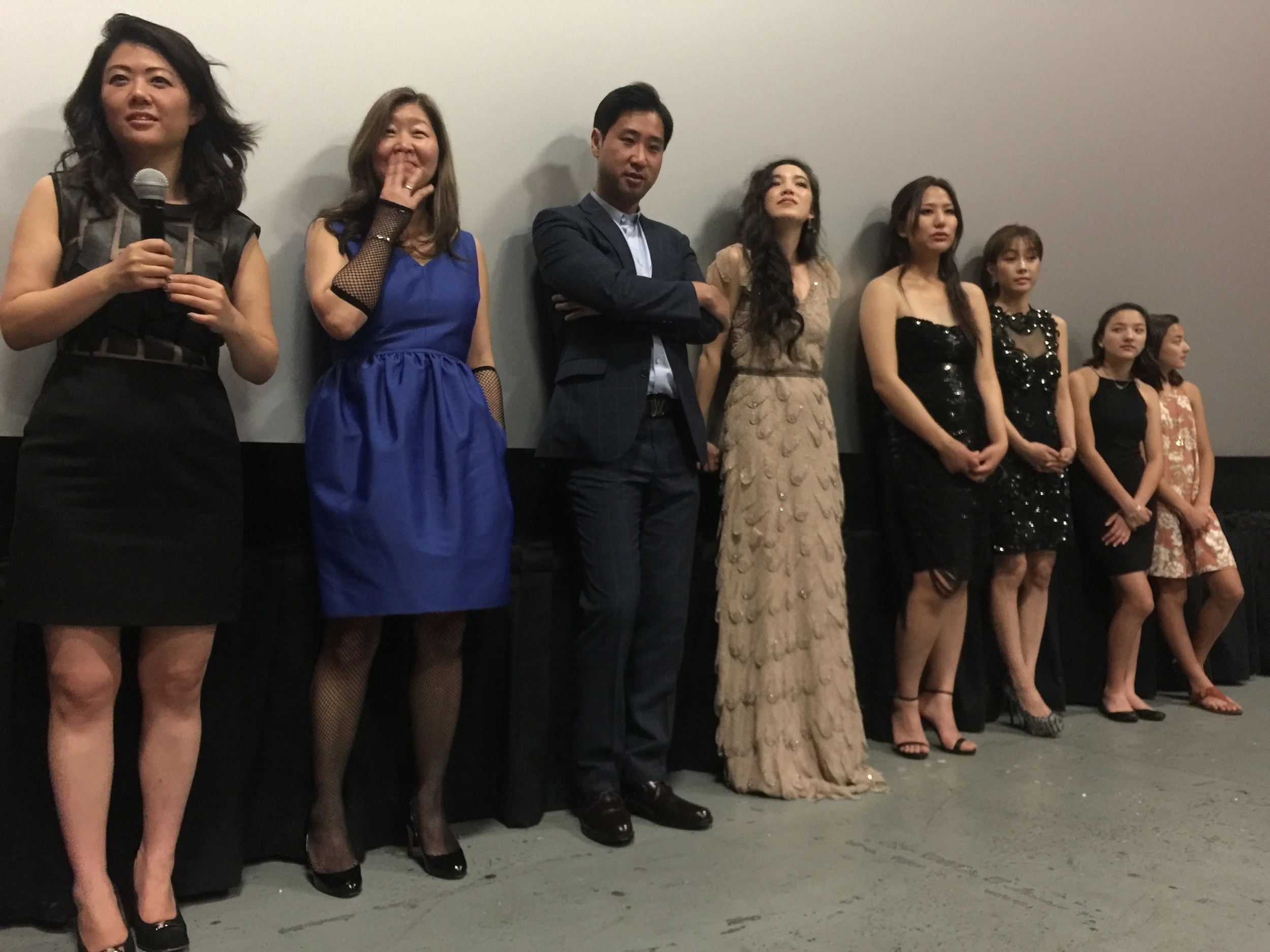 Q & A after the premier; Producer Andrea Chung, Executive producer Bj Noh, Cast Esteban Ahn, Jessika Van, Rosalina Leigh, Sue Son, Nekhebet & Uatchet Juch.