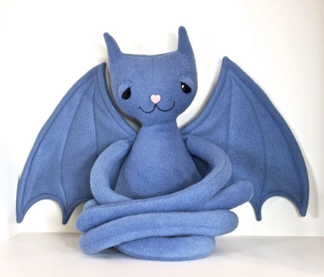 Kittybat - Felis Catus Chiroptera in blue