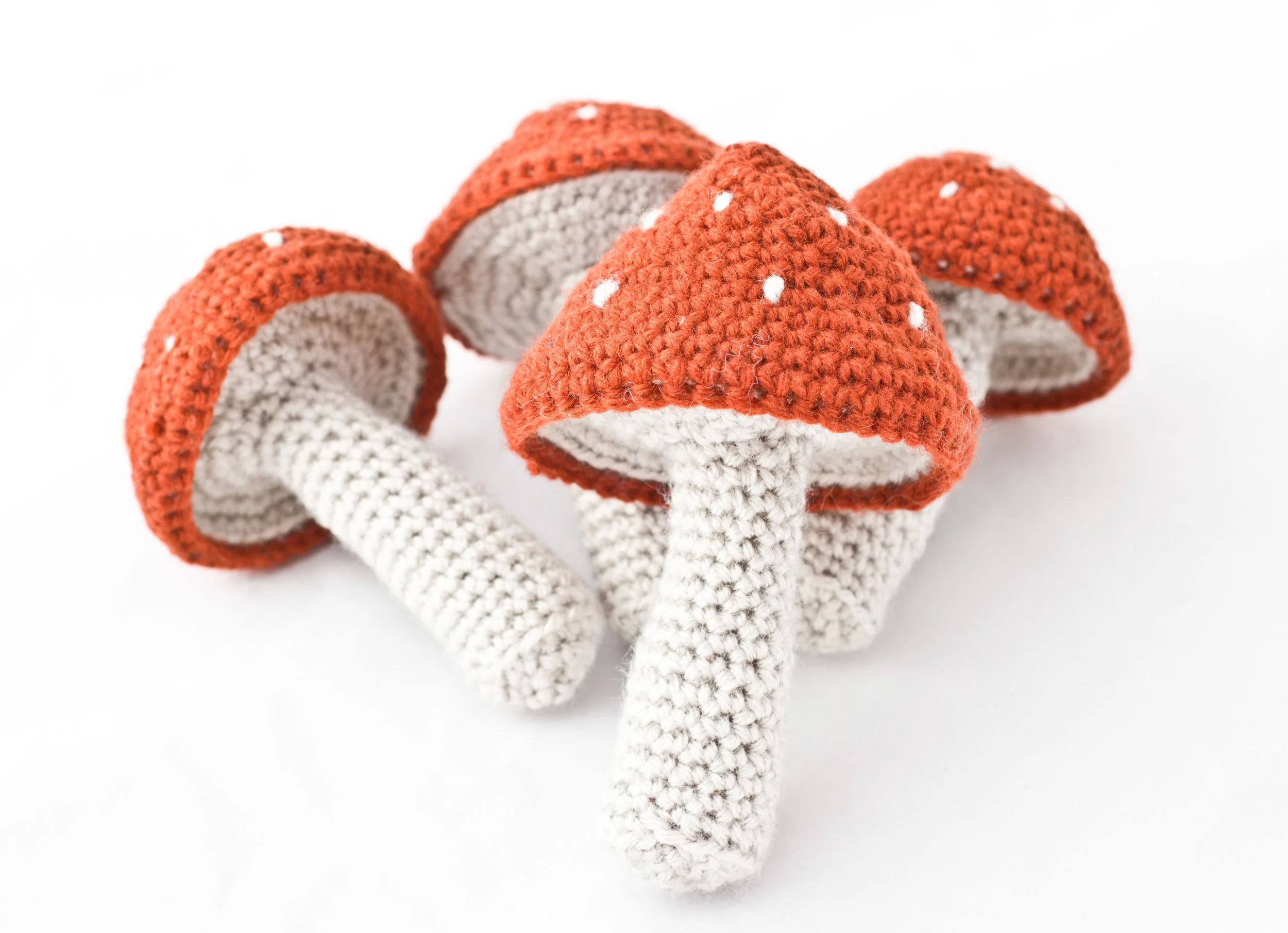 Crochet Mushroom Rattle