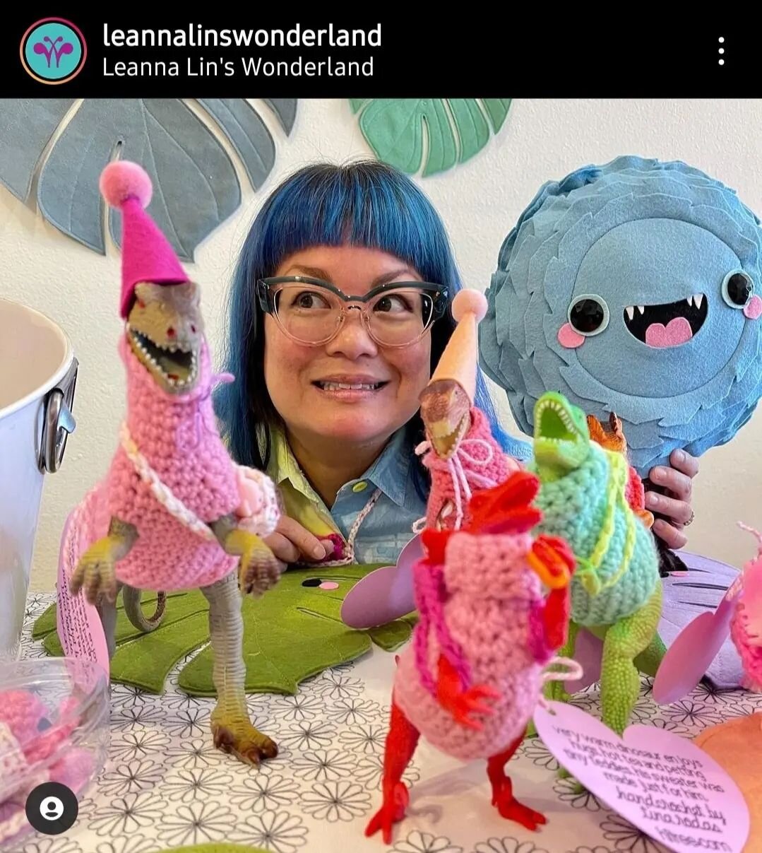 Hello friends! This Thursday I'll be doing a @popshoplive with @leannalinswonderland 
I'll have a whole bunch of new cute stuff available! 
Including some party dinosaurs. They really like to party (as you can see by thier party hats) and they love h