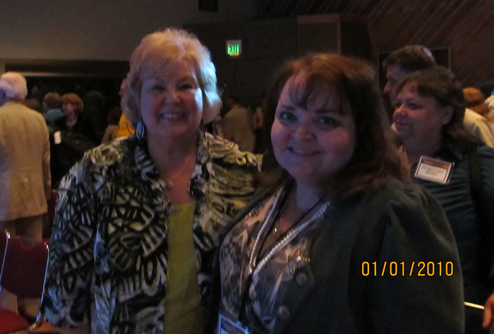 Gloria Gaither and I.