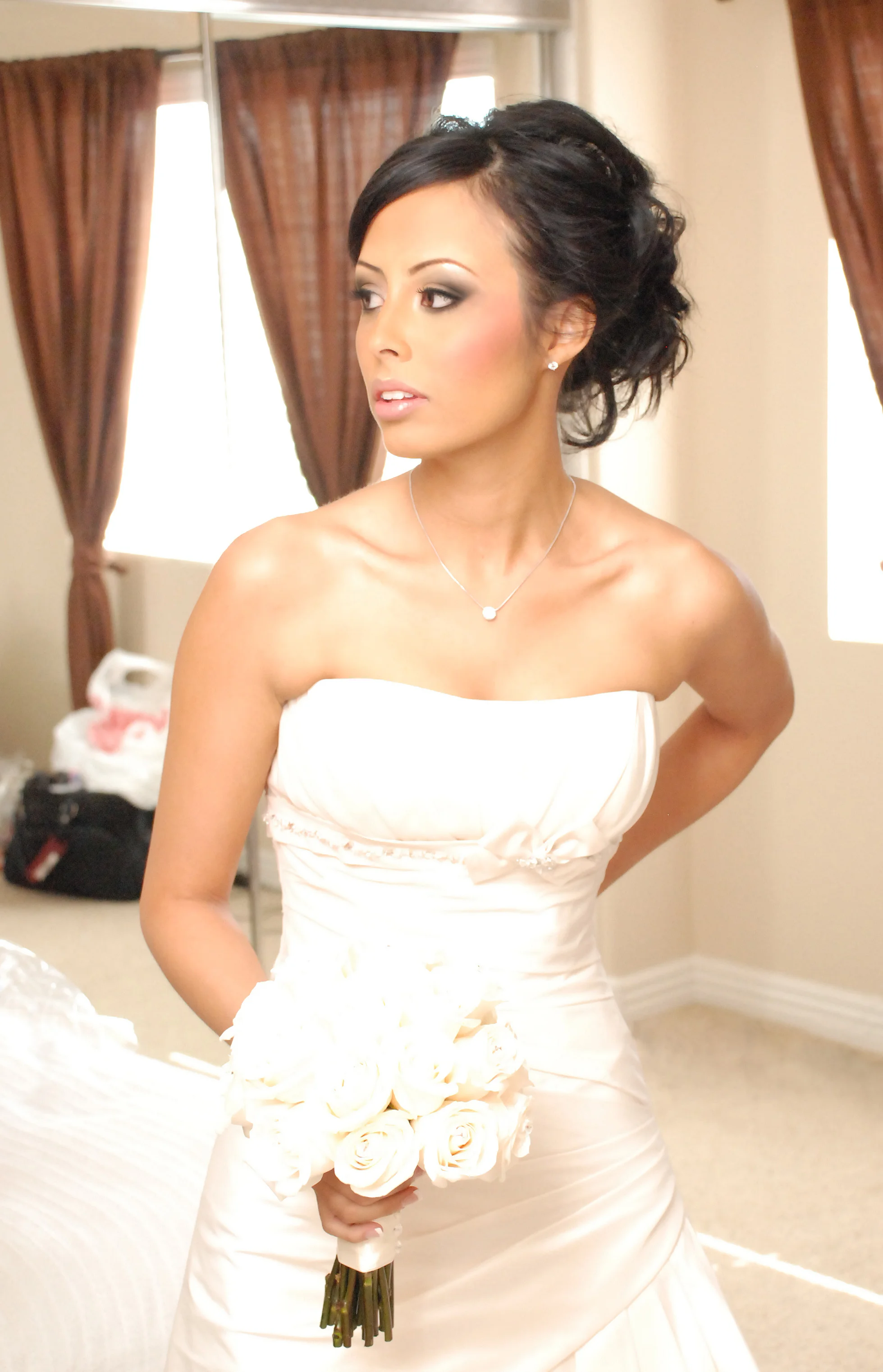 Bride with smokey eye