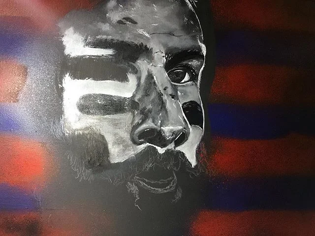 So realized it&rsquo;s taking me so long because I have no idea where I&rsquo;m going with this painting...but it better be worth it when I&rsquo;m finished ha &bull;
&bull;
#painting #portraitpainting #acrylicpaint #art #artprojects #painting🎨 #nfl