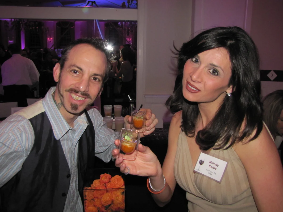 Francesco Palmieri of The Orange Squirrel with Melody Kettle