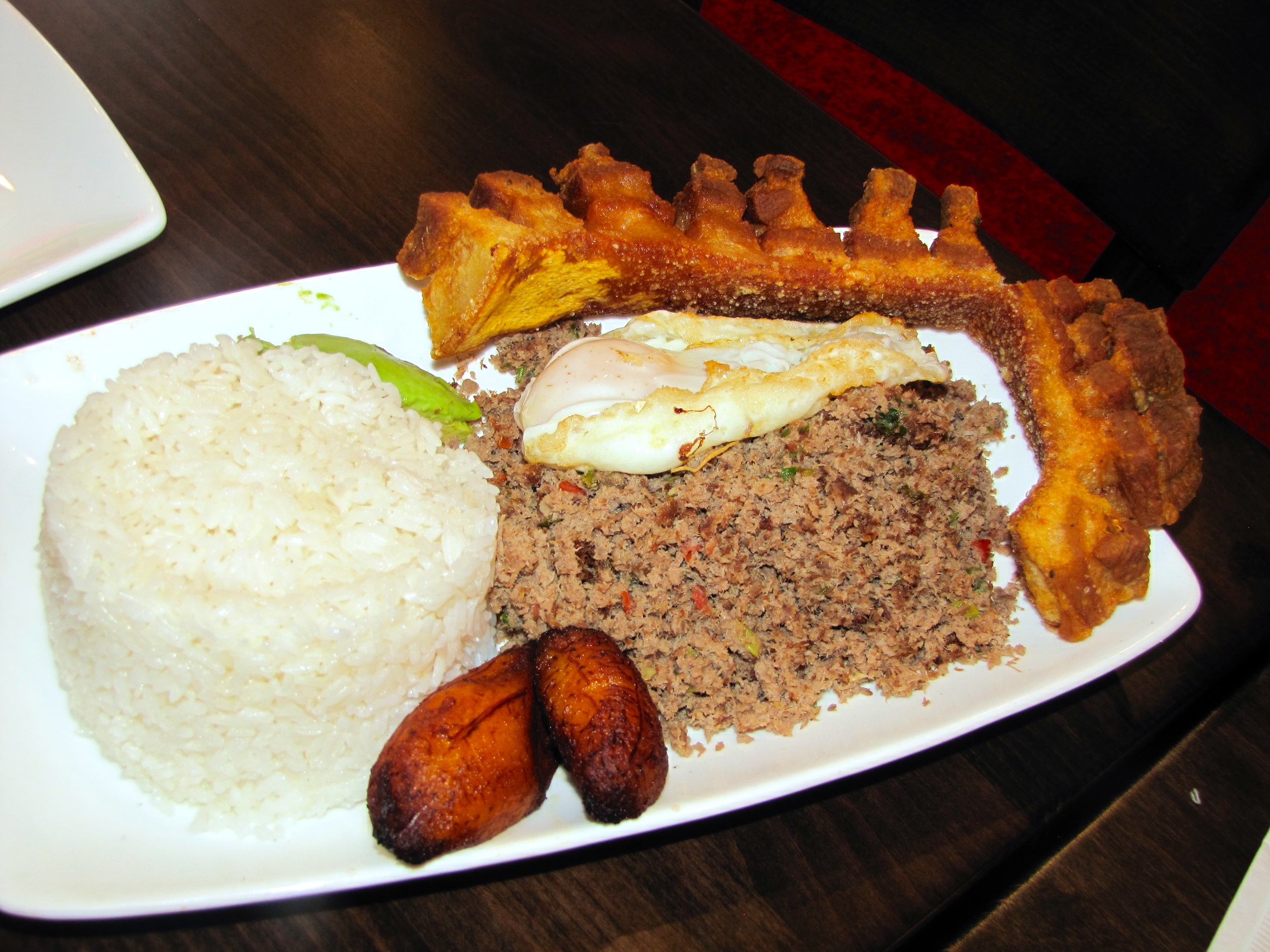 Bandeja Paisa with ground beef