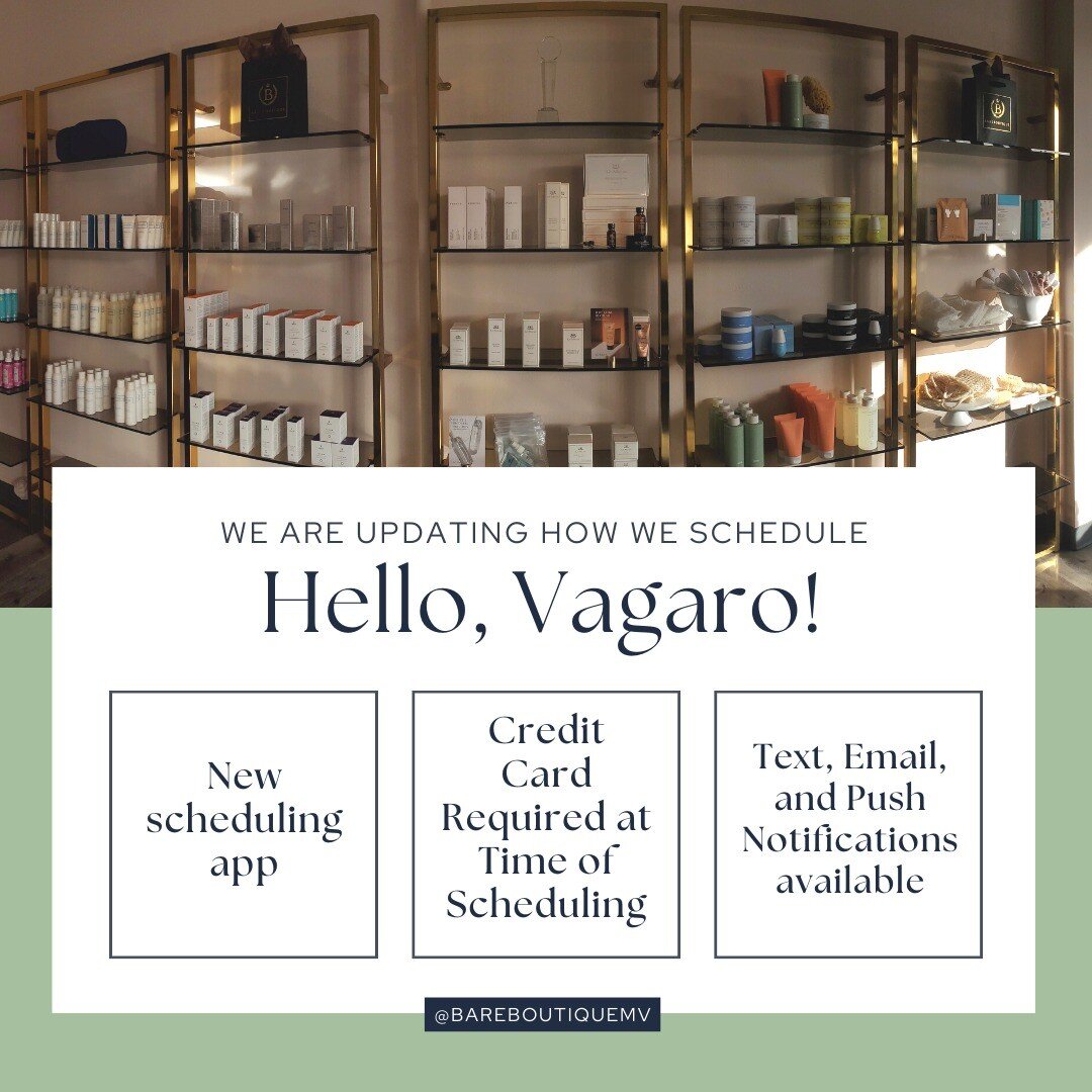 It just keeps getting better!

📲 You will now be able to cancel and reschedule from the convenience of your phone! 

📲 Not sure if you booked your next appointment? Log onto the Vagaro app and you can see everything you have scheduled!

📲 Text, em