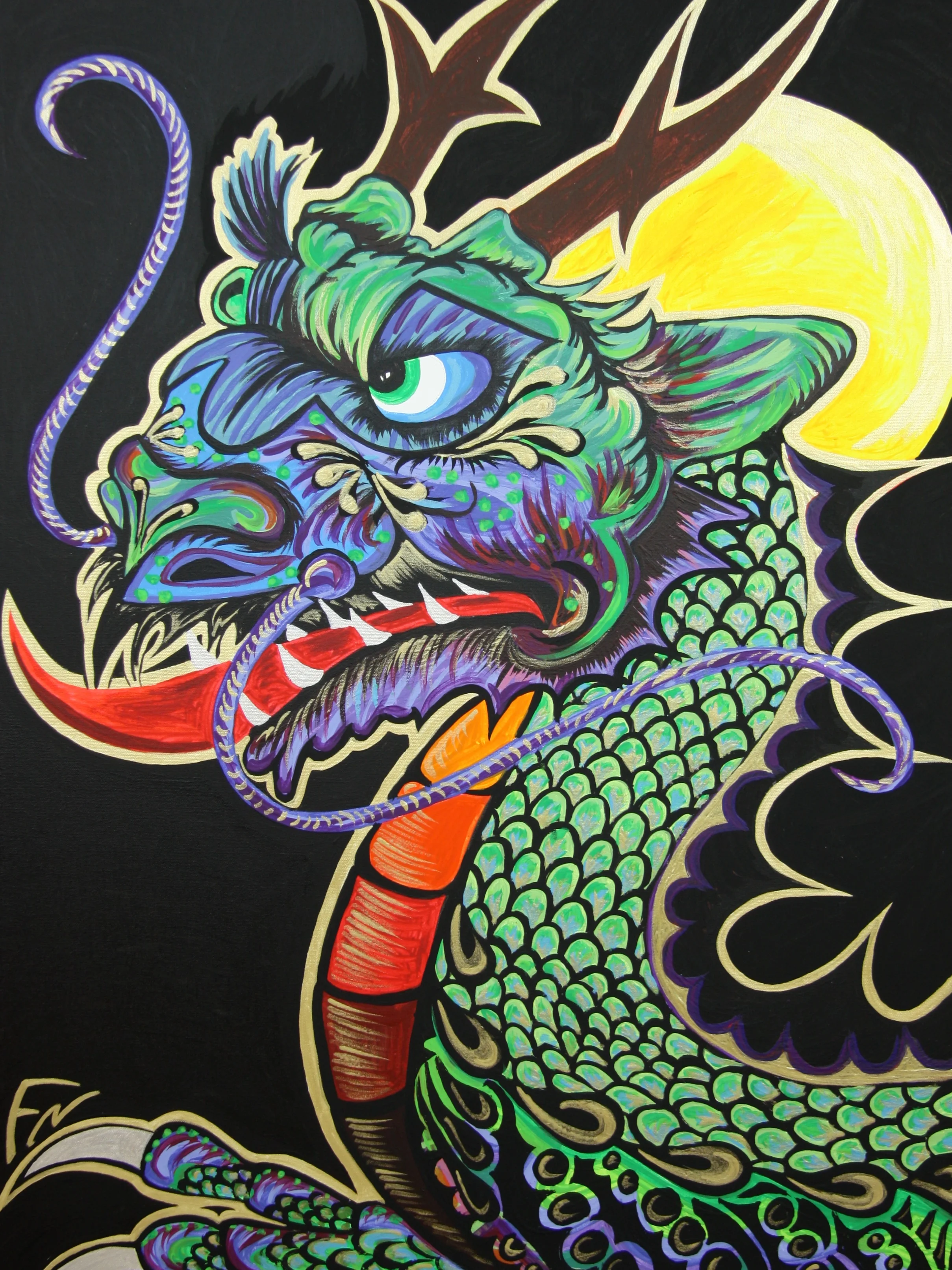 Lion Dragon Size 80x60cm Contact Feike for pricing info