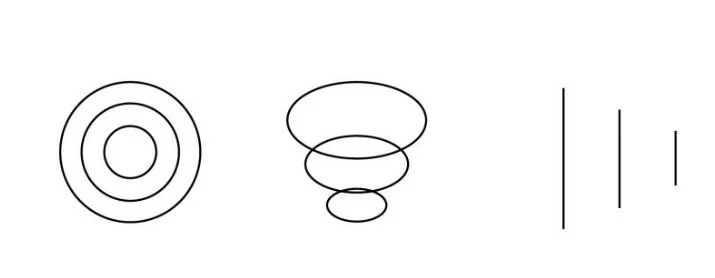 An image of 3D handwork patterns for Waldorf 5th grade handwork curriculum.