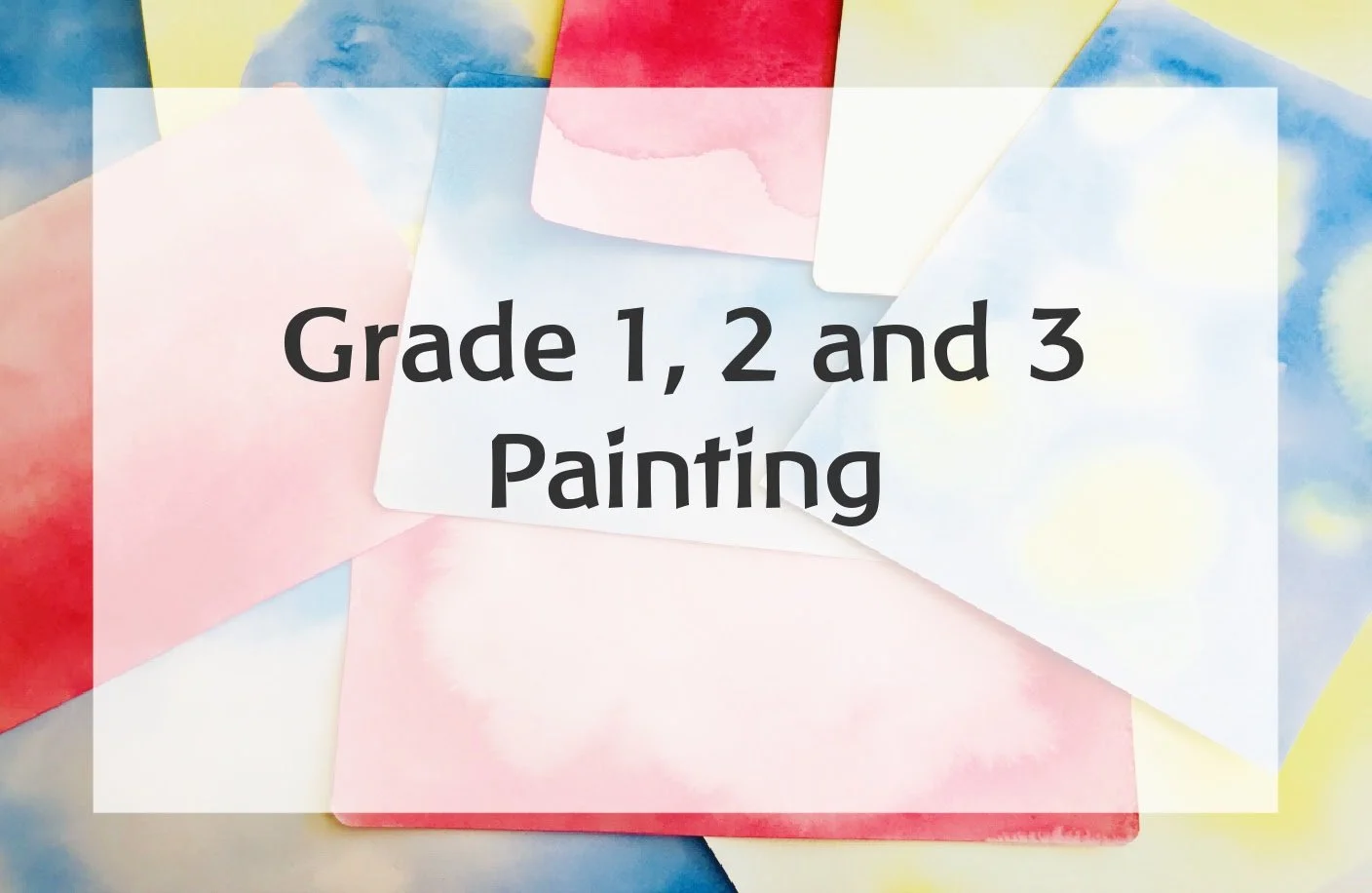AVAILABLE YEAR ROUND for EACH
GRADE 1-3 : A year's worth of step-by-step wet-on-wet watercolor lessons that make painting with your child approachable. Explore color, build skills, & grow in confidence.

It's about the process. And the pretty colors.