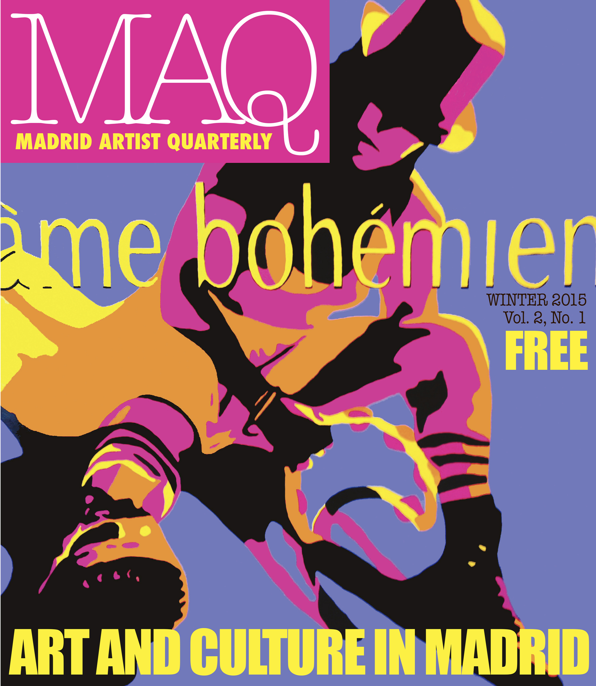 on the cover of the MadridArtistQuarterly.com
