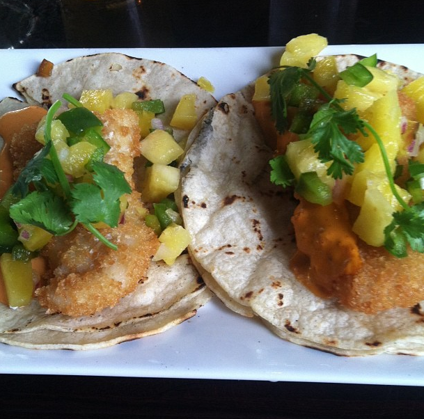 Fish tacos made by my brother, chef at Public in North Adams, Massachusetts 