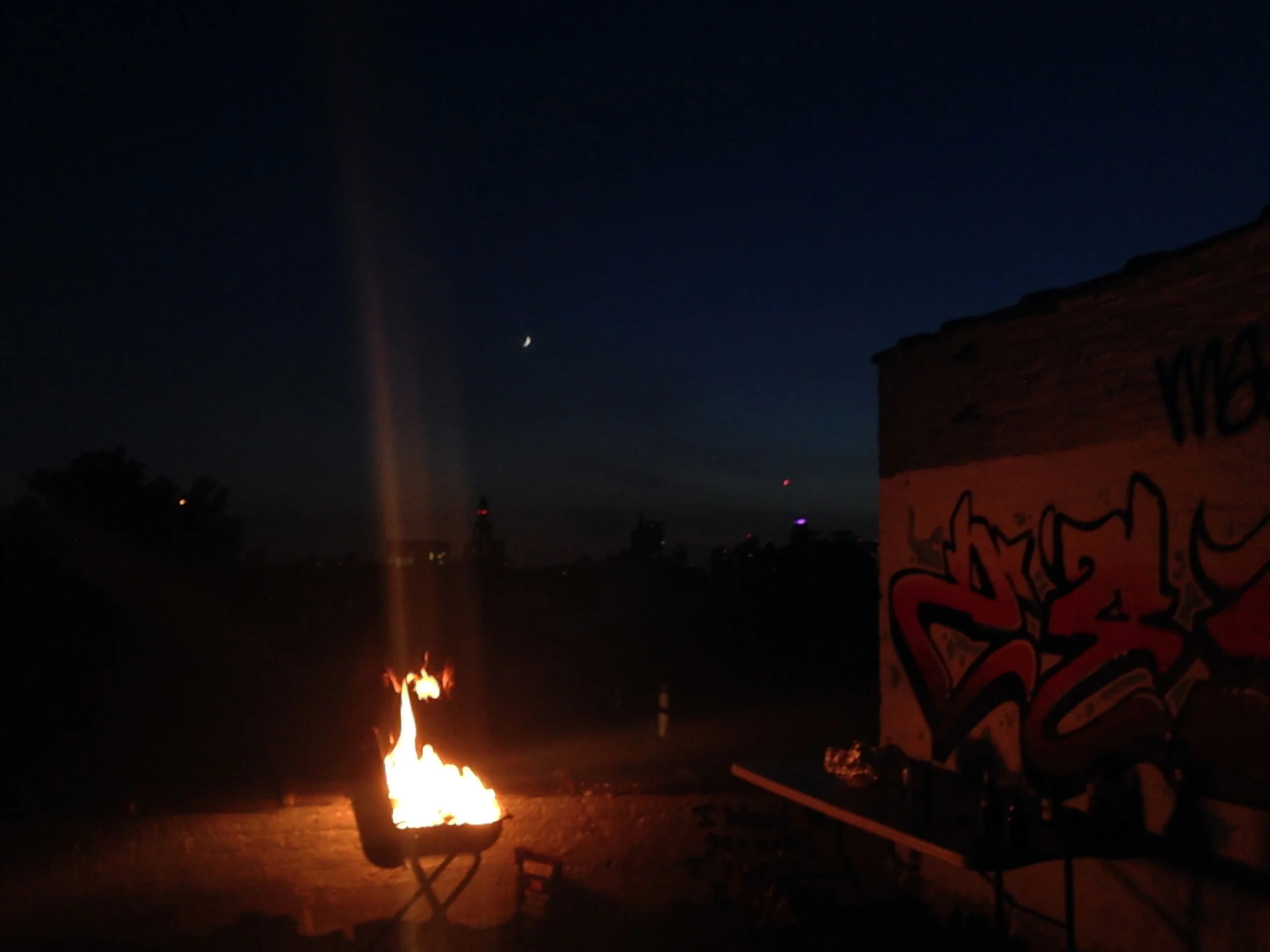 A Monday night in Brooklyn. 