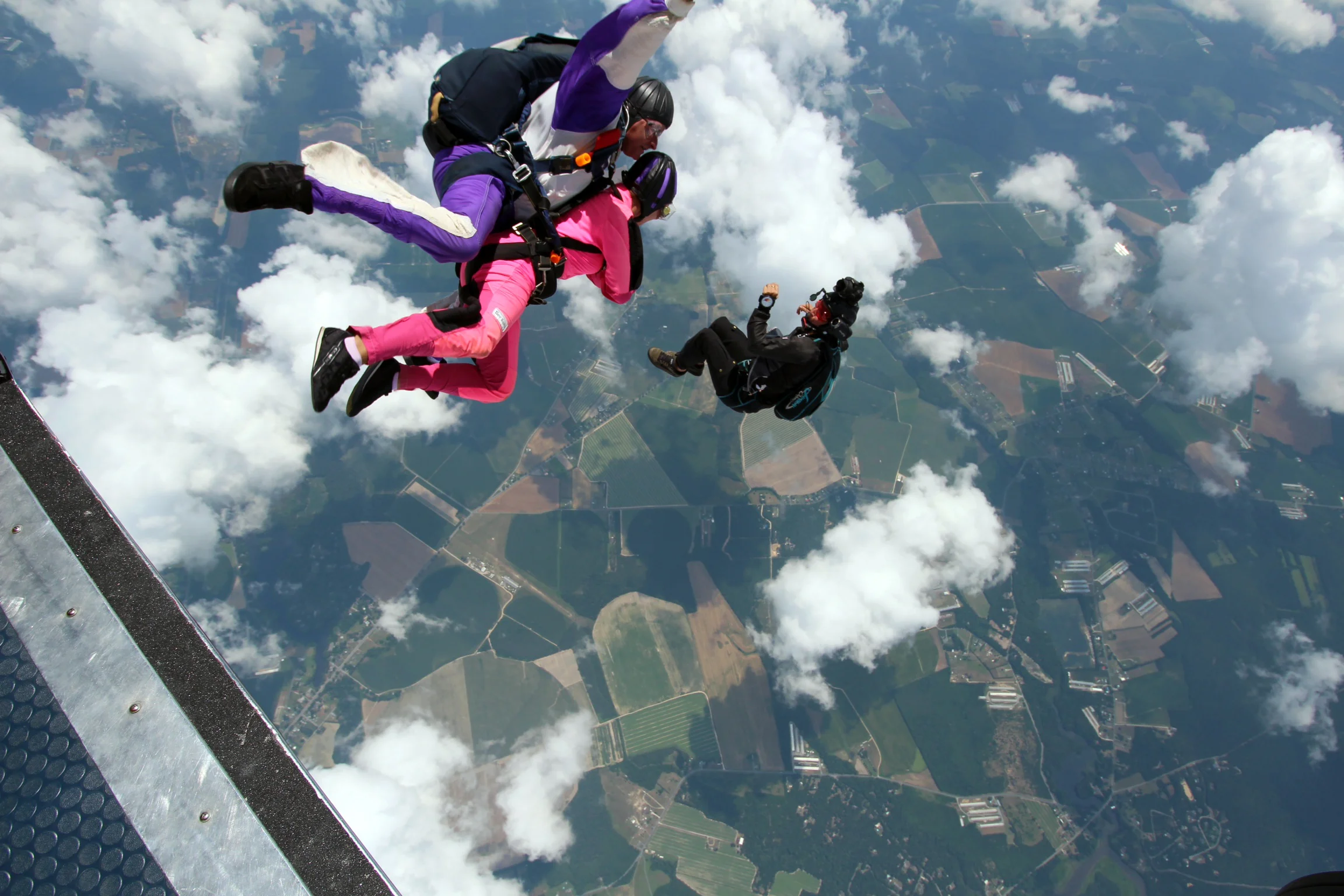My good friend Taylor jumping out of an airplane. Inspiring, and bad ass. 
