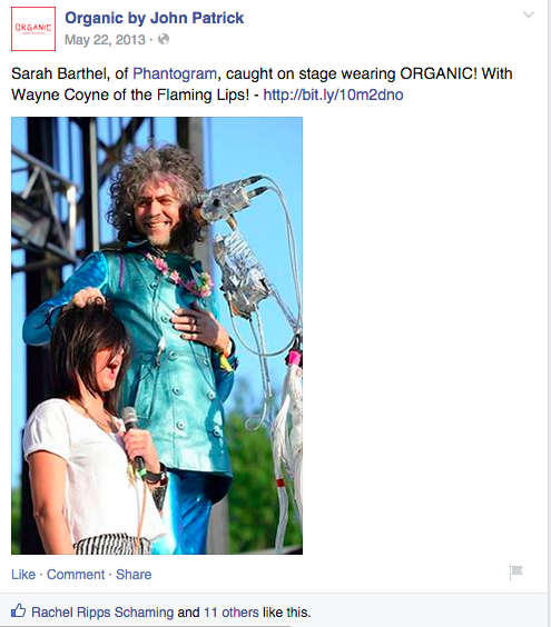 Example of social media writing. 