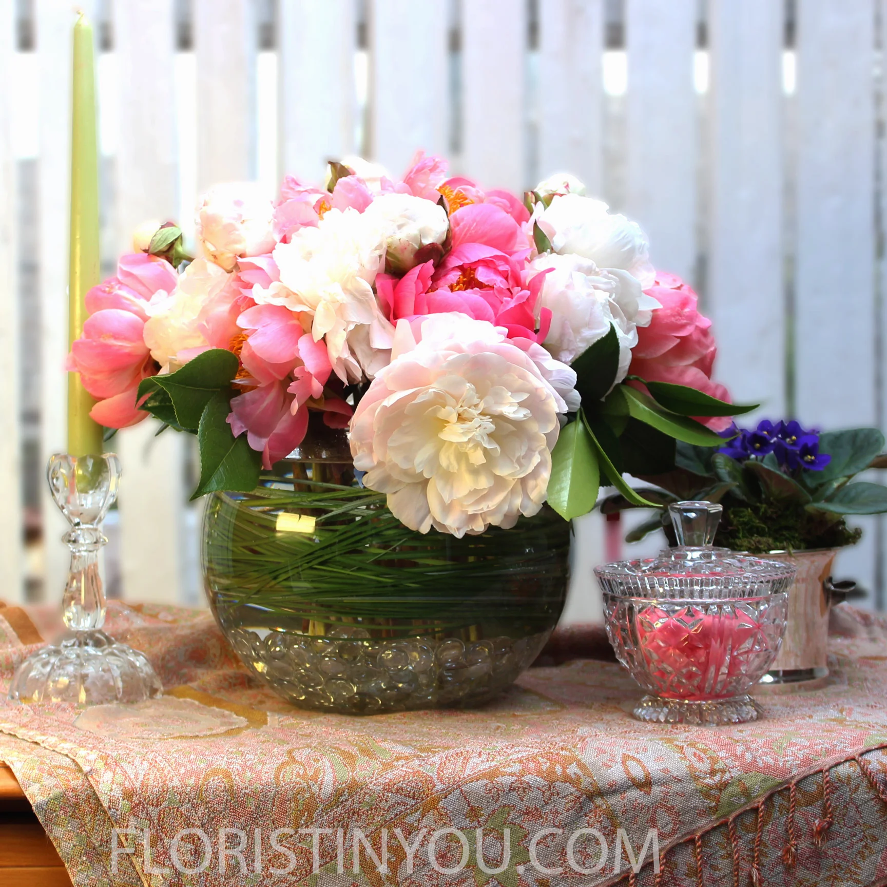 Beautiful Spring Centerpiece...Ahhh Peonies