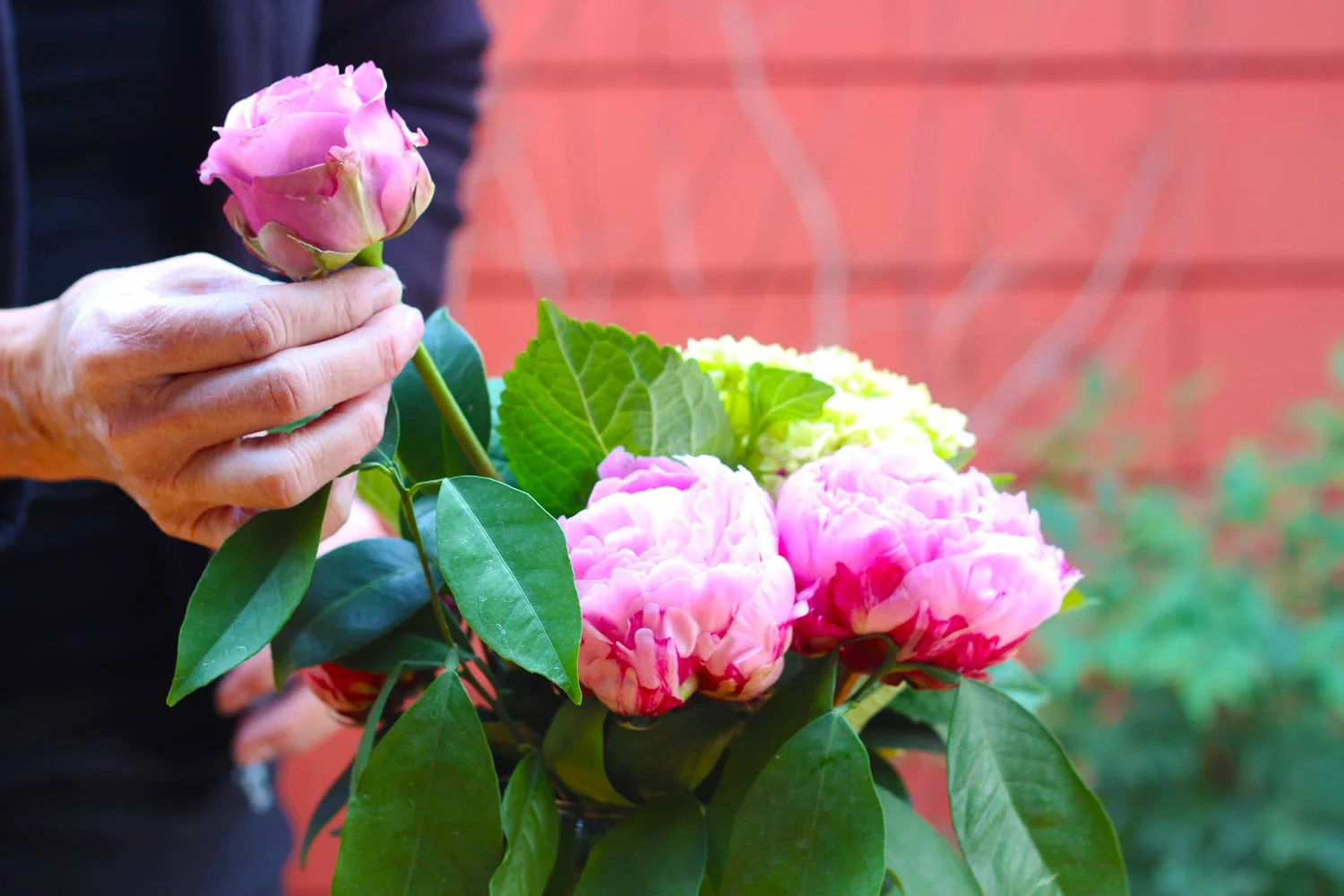 Add a rose to the side.