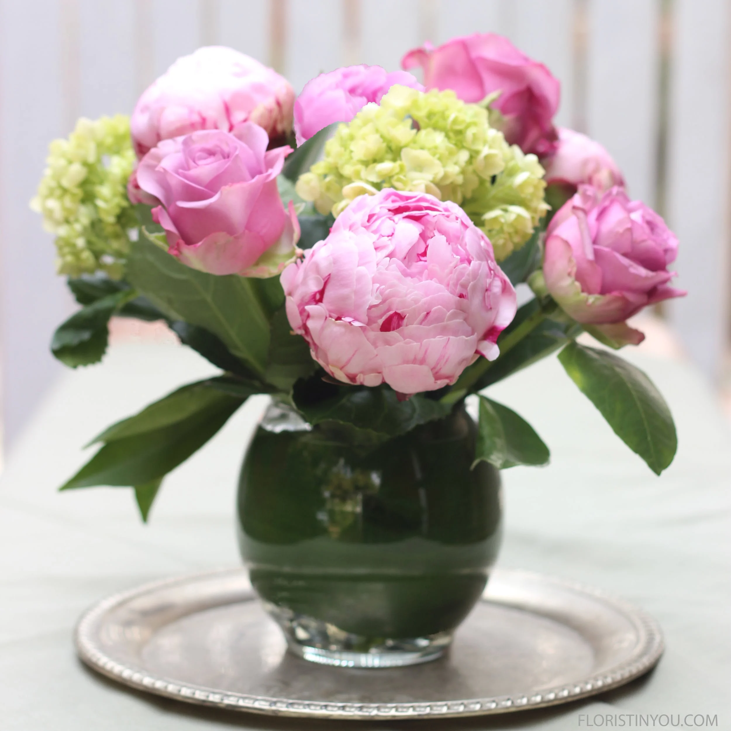Winter Peonies and Roses