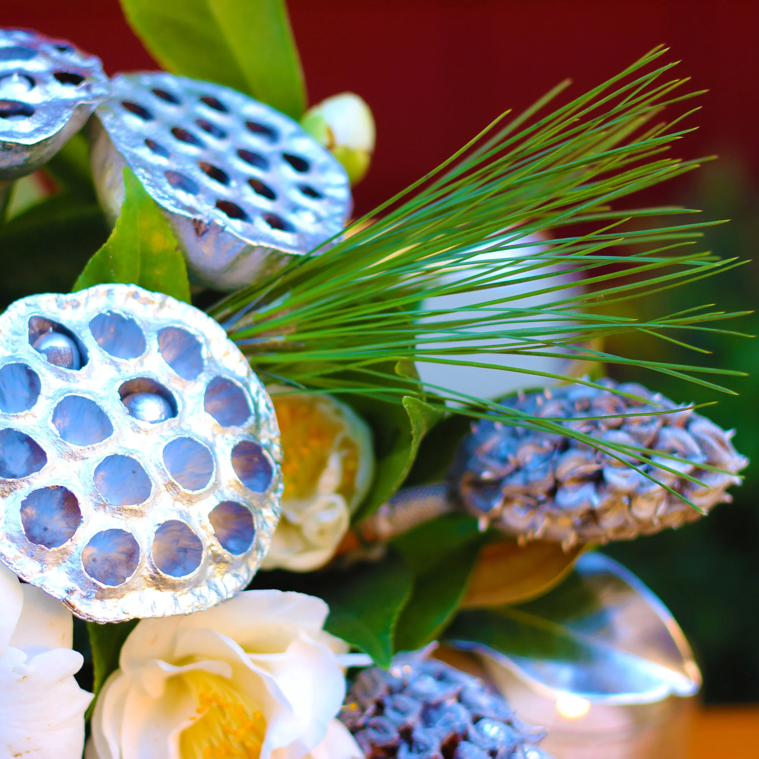 Pine gives a great holiday scent and atmosphere.