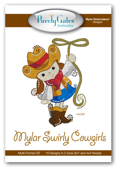 Mylar Swirly Cowgirls
