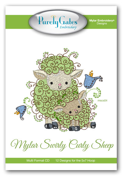 Mylar Swirly Curly Sheep