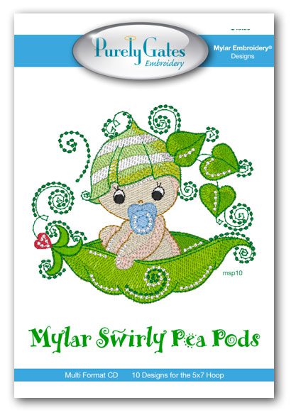 Mylar Swirly Pea Pods