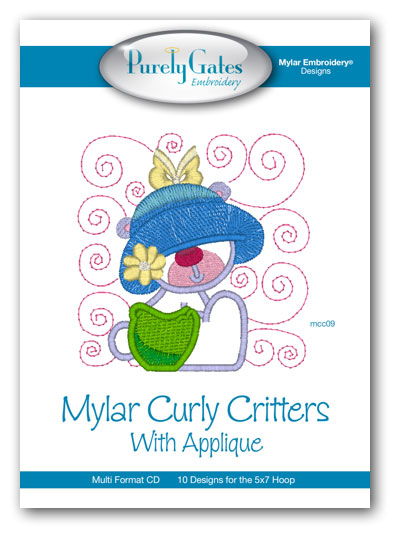Mylar Curly Critters with Applique