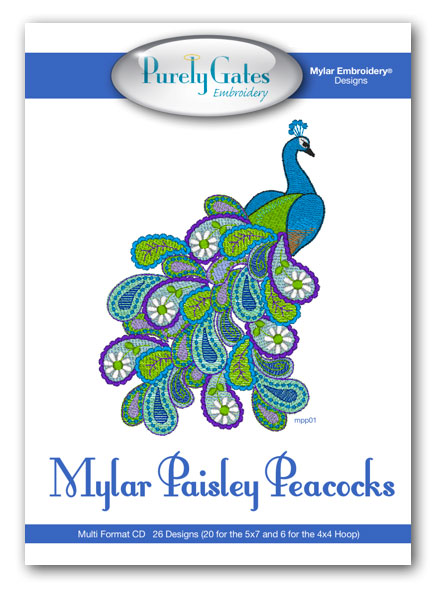 Mylar Paisley Peacocks
