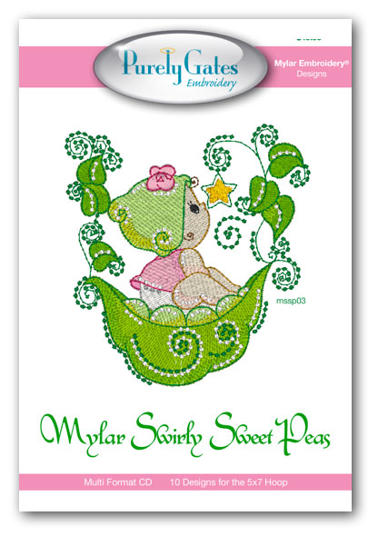 Mylar Swirly Sweet Peas