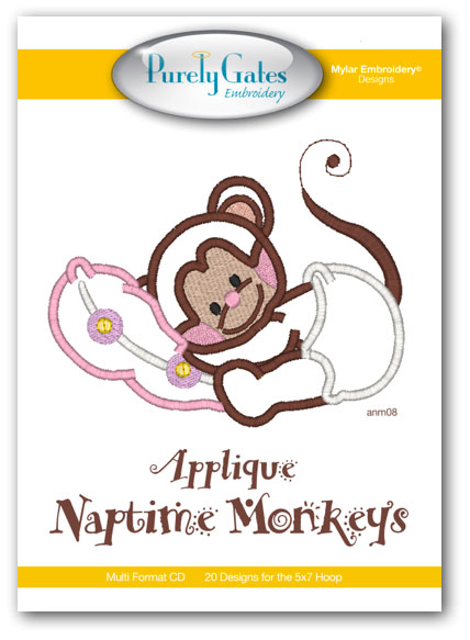 Applique Naptime Monkeys