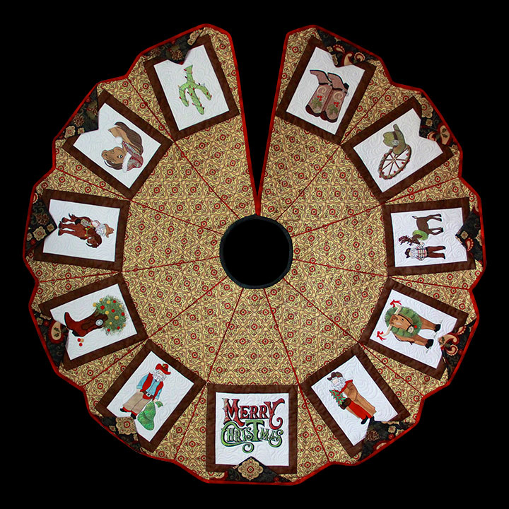 Cowboy Christmas Tree Skirt