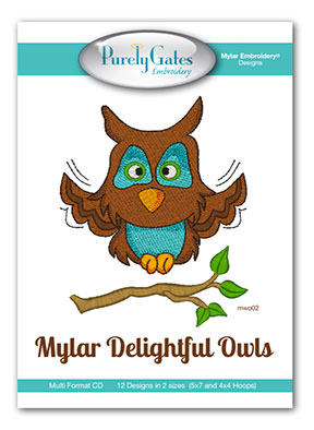 Mylar Delightful Owls