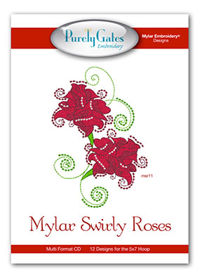 Mylar Swirly Roses