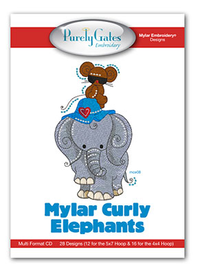 Mylar Curly Elephants