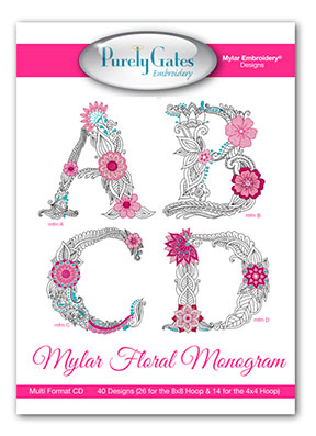 Mylar Floral Monogram