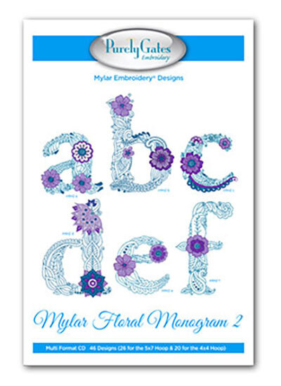 Mylar Floral Monogram 2