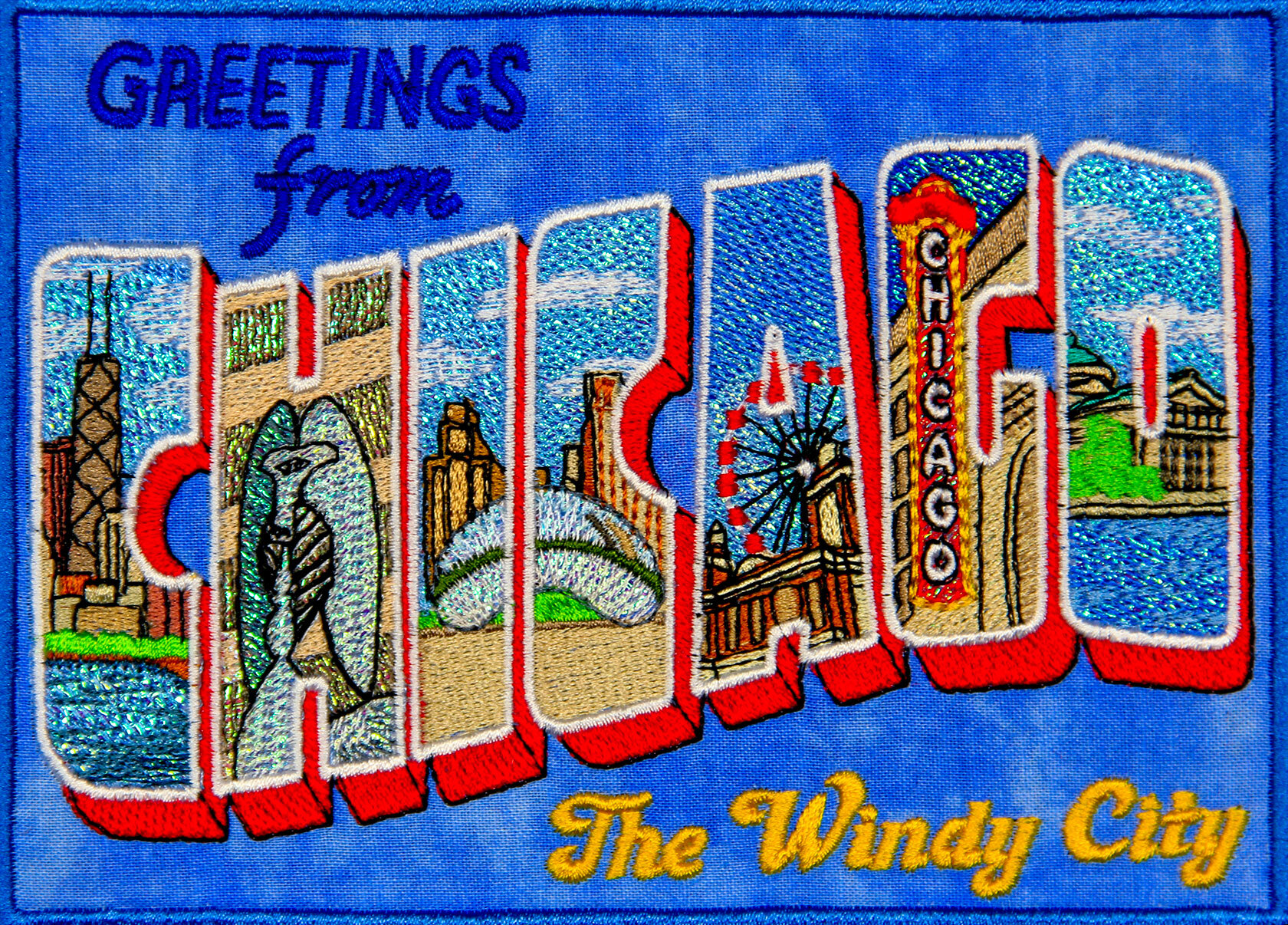 Mylar Chicago Postcard