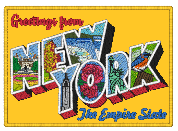 Mylar New York Postcard