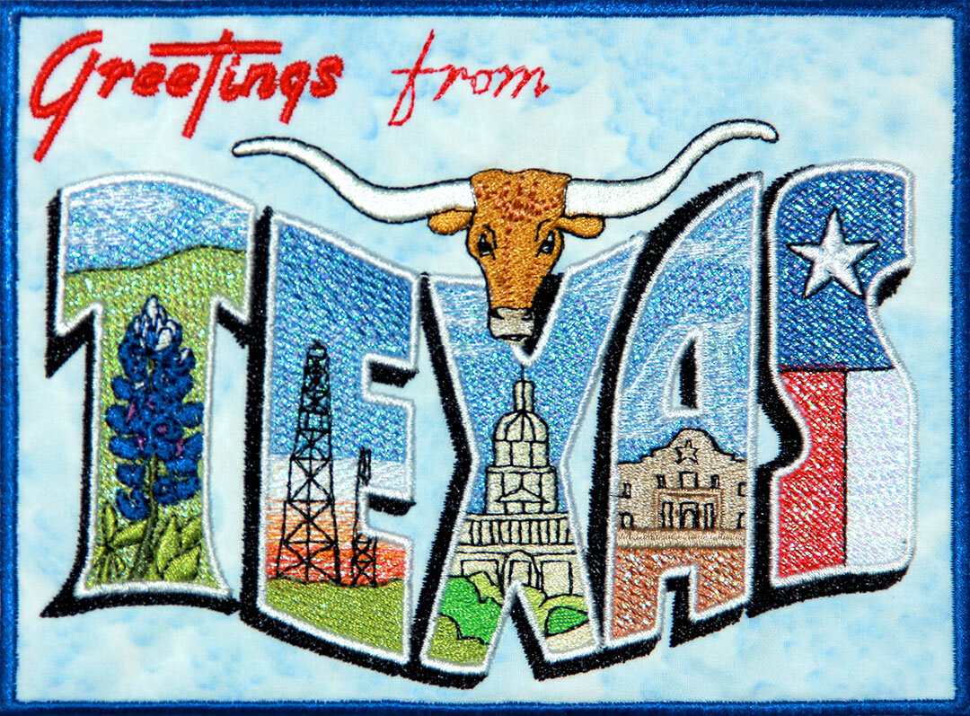 Mylar Texas Postcards