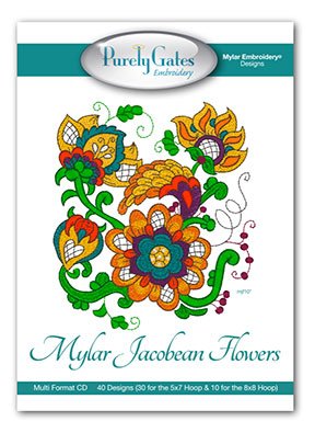 Mylar Jacobean Flowers