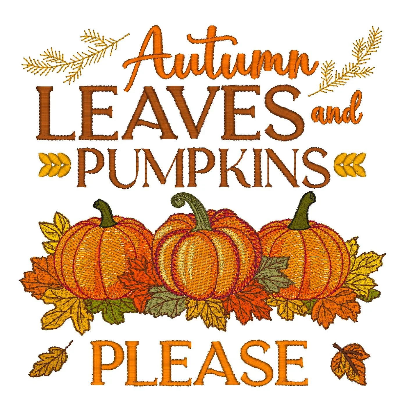 mff-Autumn Leaves and Pumpkins Please 8x8