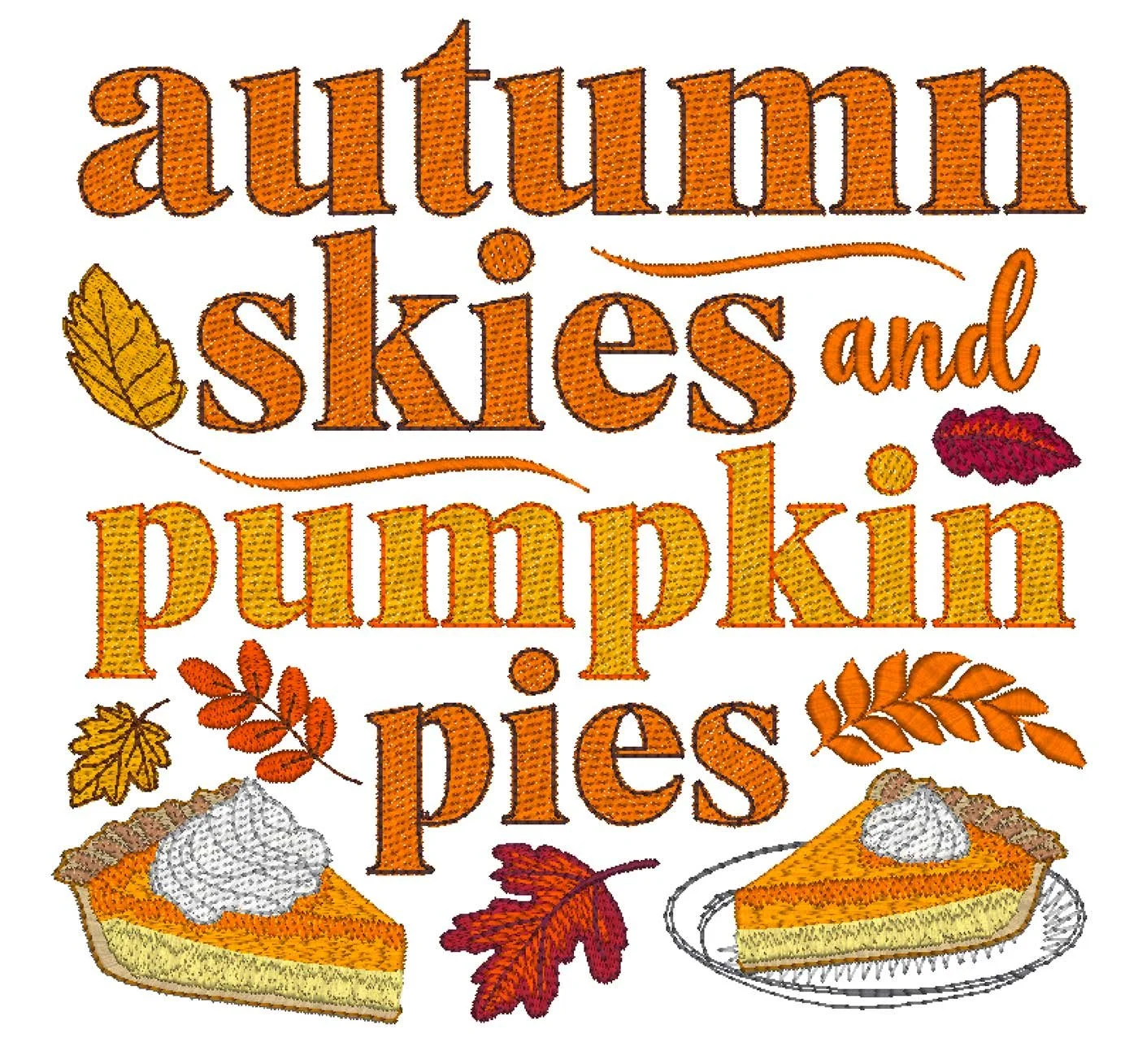mff-Autumn Skies and Pumpkins Pies 8x8