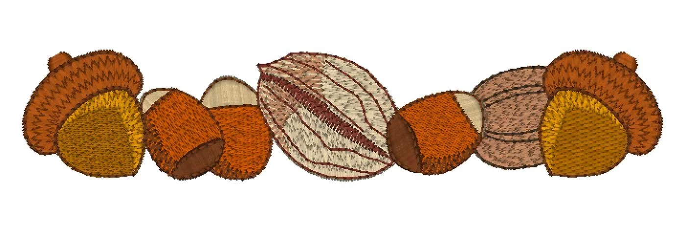 mff-Row of Nuts 5 inch and 7 inch
