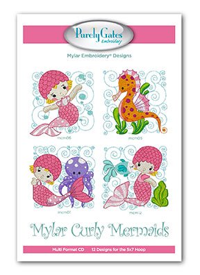 Mylar Curly Mermaids