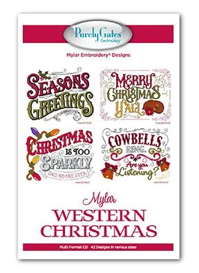 Mylar Western Christmas