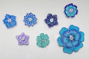 Mylar Fab Flowers — Purely Gates Embroidery