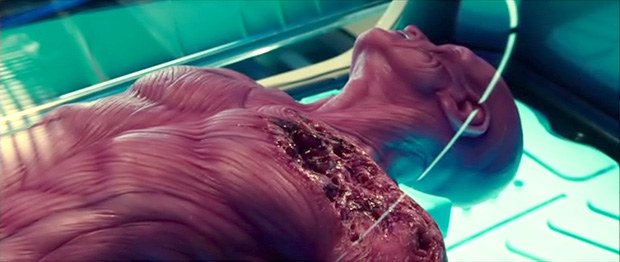 (Shot in the film of the life size prop corpse that I needed to match)