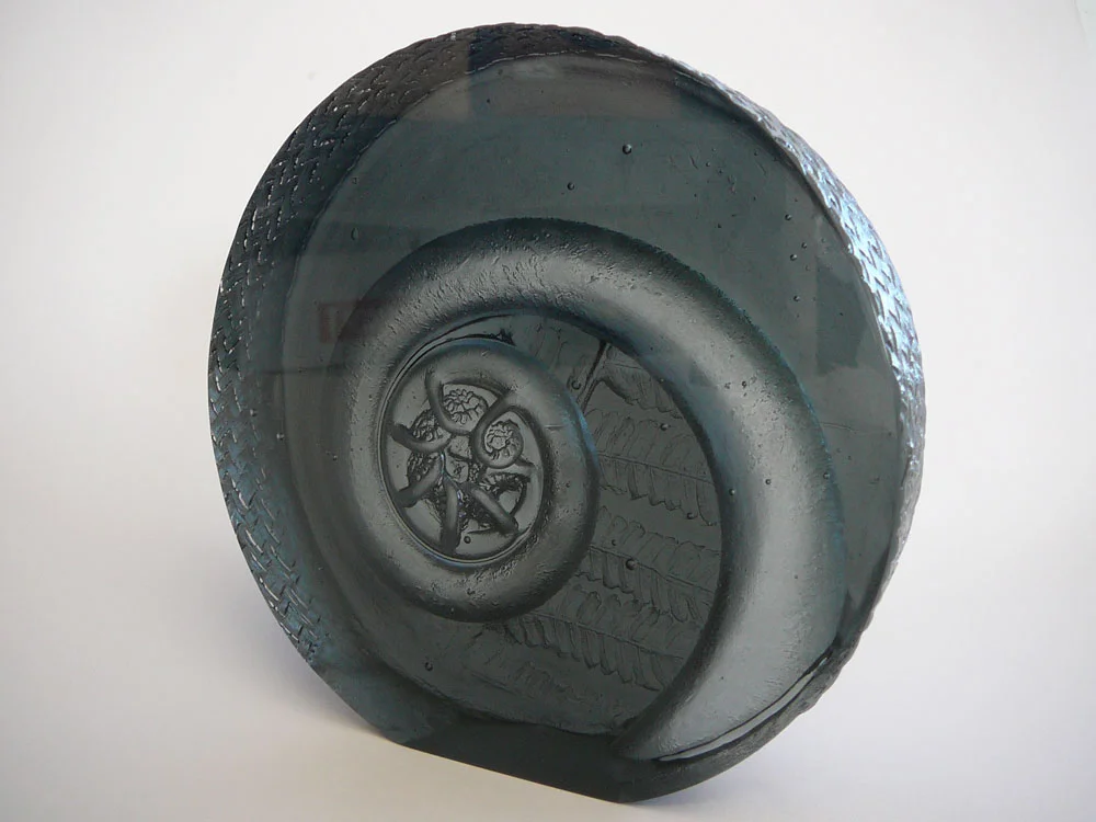 'Recycle & Renew' - TV Cast Glass, coldworked & polished