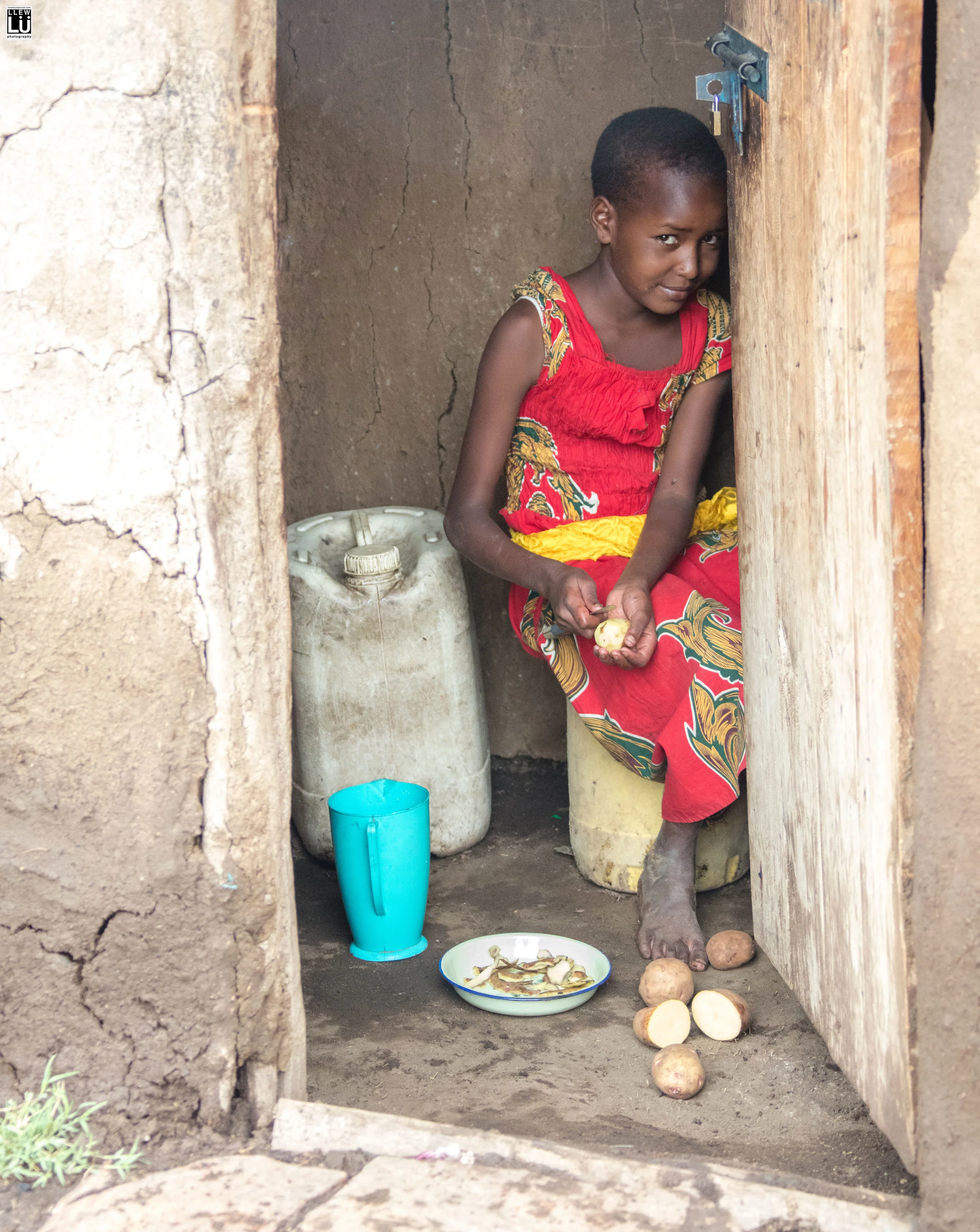They continued on with work and life while I visited the different homes.