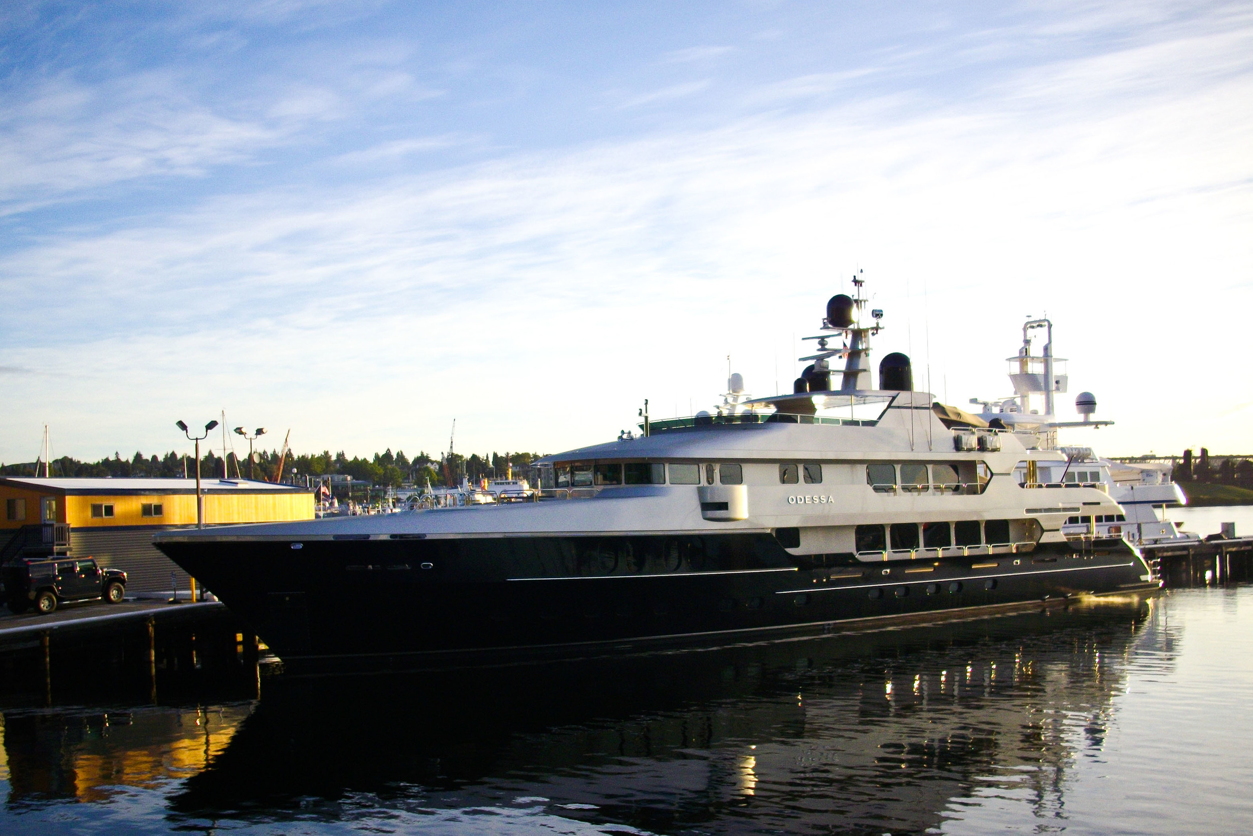 yacht at nautical landing